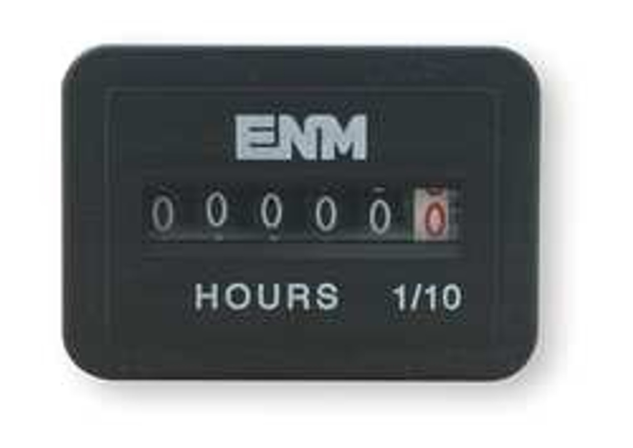 ENM T51D52 HOUR METER ELECTRICAL FLUSH RECTANGULAR