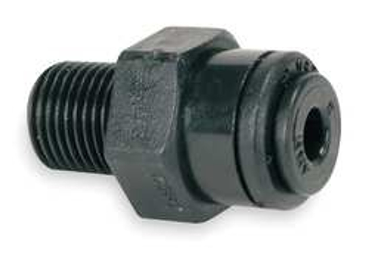 JOHN GUEST PM010401E-PK10 MALE CONNECTOR 4MM TUBE OD BLACK PK 10