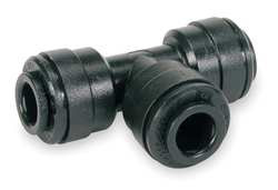 JOHN GUEST PM0212E-PK10 UNION TEE 12MM TUBE OD BLACK PK 10