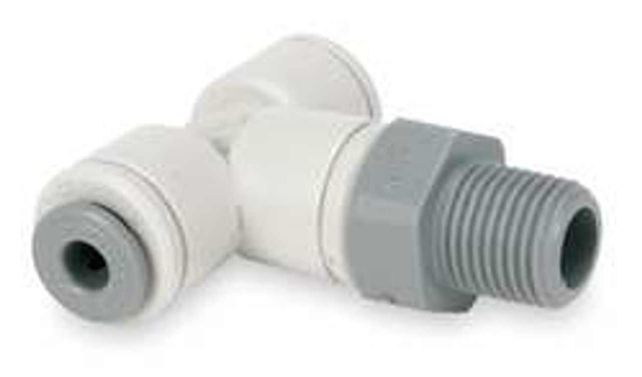 JOHN GUEST PP100821W-PK10 SWIVEL BRANCH TEE TUBE OD 1/4 IN PK 10