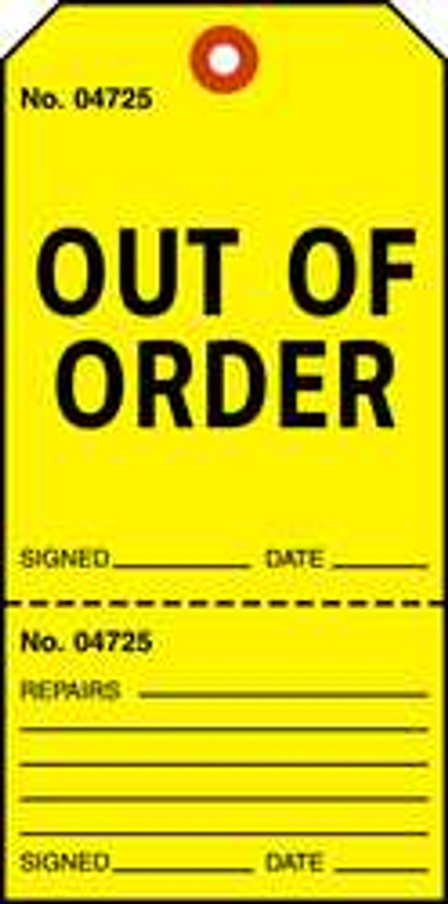 ELECTROMARK T392 DANGER TAG 5-3/4 X 2-7/8 IN BK/YEL PK100