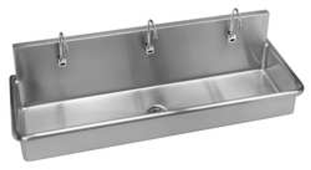 JUST MANUFACTURING J6020-S SCRUB SINK WITH FAUCET 60 IN L 20 IN W
