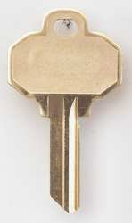 KABA ILCO 1510-BW2 KEY BLANK BRASS TYPE BW2 5 PIN PK 10