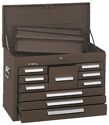 KENNEDY 360B 00078 MECHANIC CHEST 10DRAWER BROWN