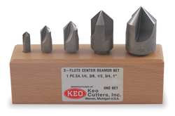 KEO 55709-TiALN COUNTERSINK SET 5 PC 1 FL 60 DEG TIALN