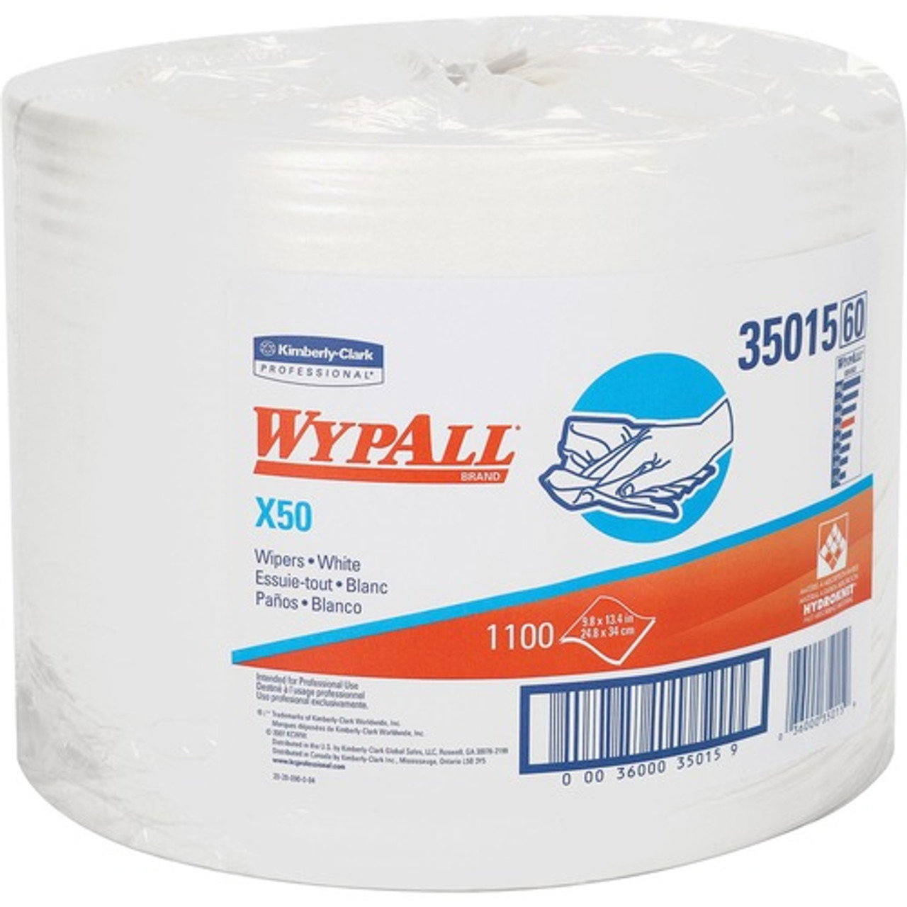 KIMBERLY CLARK 35015 WYPALL WIPER ROLLS HYDROKNIT(R) KIMBERLY CLARK 35015 WYPALL WIPER ROLLS HYDROKNIT(R)