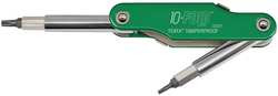 KLEIN TOOLS 32537 10-FOLD SCREWDRIVER/NUT DRIVER, TAMPERPR