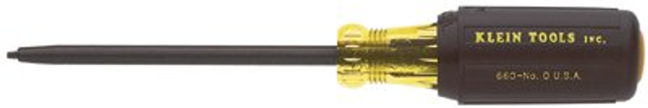 KLEIN TOOLS 661 SCREWDRIVER, #1 SQUARE RECESS TIP, 4-INC KLEIN TOOLS 661 SCREWDRIVER, #1 SQUARE RECESS TIP, 4-INC
