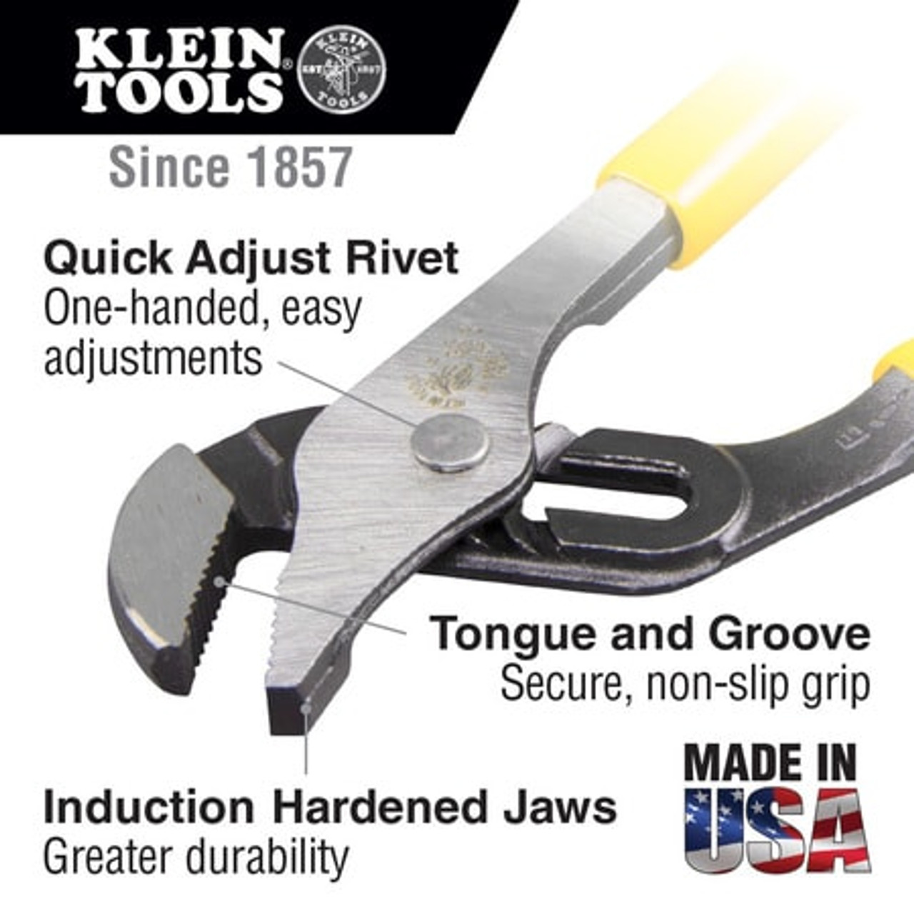 KLEIN TOOLS J502-10 JOURNEYMAN™ PUMP PLIERS, 10" KLEIN TOOLS J502-10 JOURNEYMAN™ PUMP PLIERS, 10"