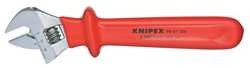 KNIPEX 98 07 250 INS ADJUSTABLE WRENCH 10-1/4 IN. CUSHION
