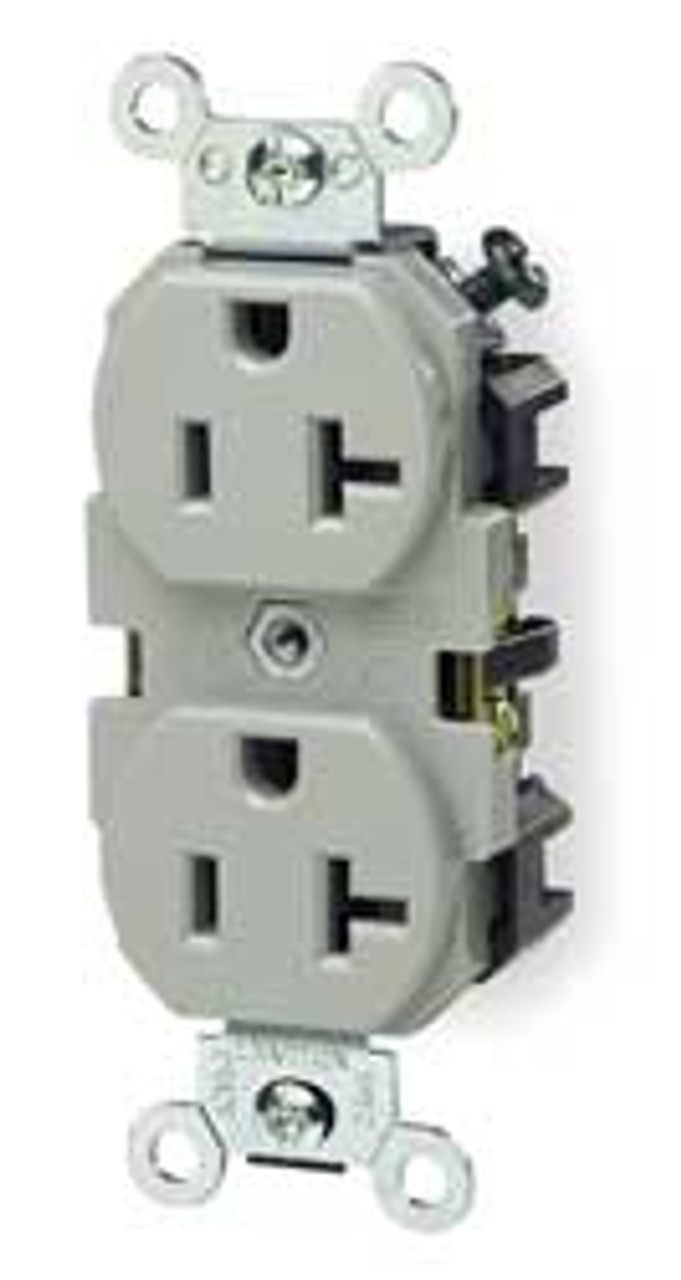 LEVITON 5362-GY LEVITON 5362-GY DUPLEX RECEPTACLE, STRAI