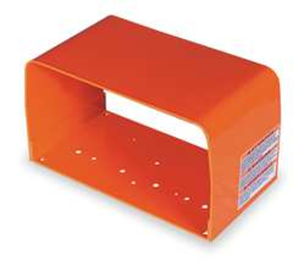 LINEMASTER 522-D28 FOOT SWITCH GUARD STEEL ALERT ORANGE