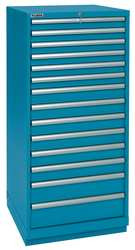 LISTA SC1350-1417FA/FT/CB MOD DRWR CAB,59-1/2"H,14 DRWR,CLSSC BLUE