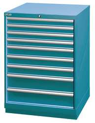 LISTA XSSC0900-0901/CB MOD DRWR CAB,41-3/4"H,9 DRWR,CLSSC BLUE