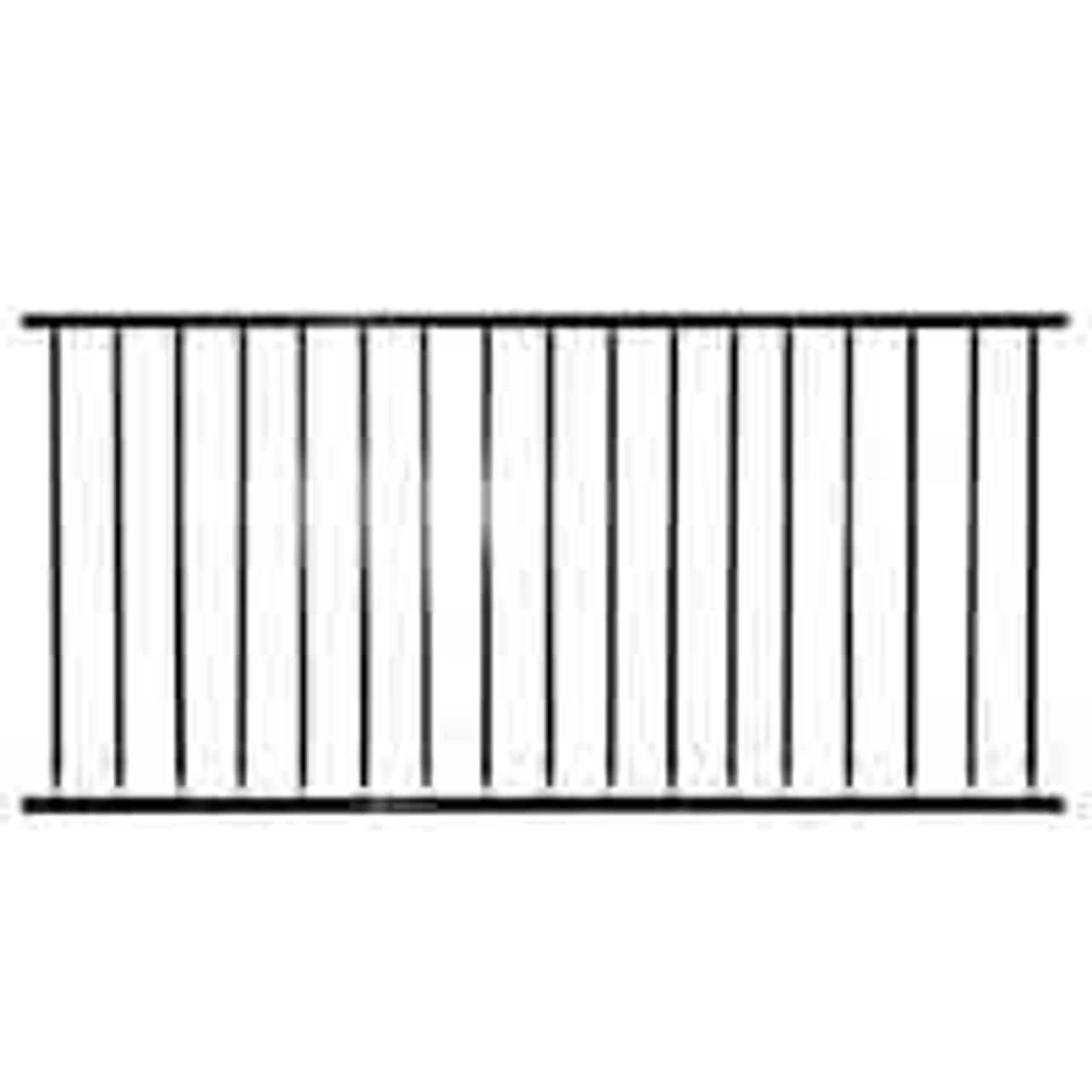 LL BUILDING PRODUCTS MR650 6' METROPOLITAN RAIL 1-1/4"   