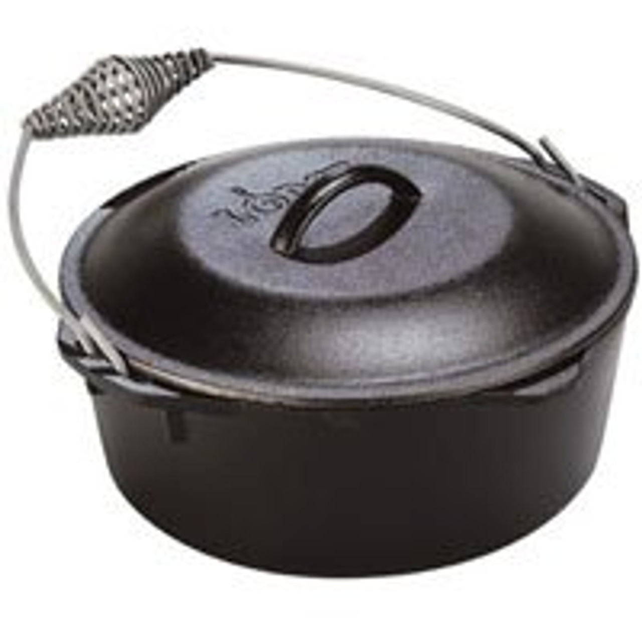 LODGE MFG CO L10DO3 DUTCH OVEN, WITH LID, SEASONED CAST IRON