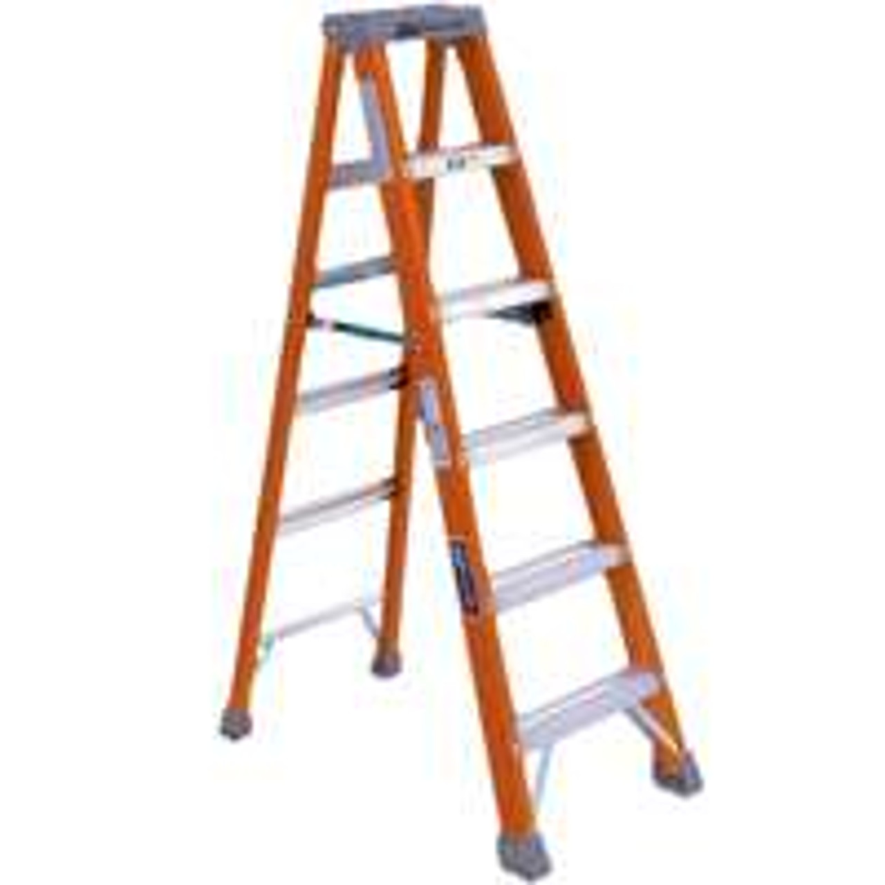 LOUISVILLE LADDER FS1506 FIBERGLASS HEAVY DUTY STEP LADDER,ORANGE