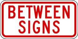 LYLE NPP-001-12HA PARKING SIGN 6 X 12IN R/WHT BETW SIGNS