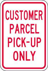 LYLE PA-008-12HA PARKING SIGN 18 X 12IN R/WHT TEXT