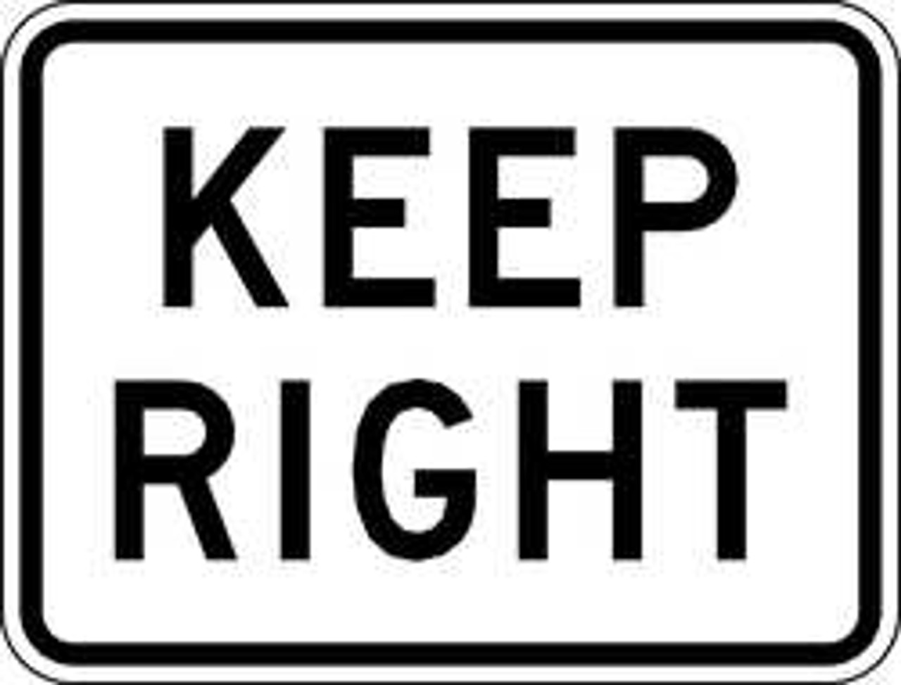LYLE R4-7P-24DA TRAFFIC SIGN 18 X 24IN BK/WHT DMD GR AL