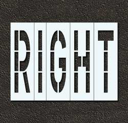 RAE STL-116-74821 PAVEMENT STENCIL RIGHT 48 IN