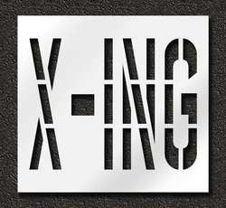 RAE STL-116-73627 PAVEMENT STENCIL X-ING 36 IN