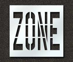 RAE STL-116-73624 PAVEMENT STENCIL ZONE 36 IN