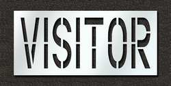 RAE STL-116-72434 PAVEMENT STENCIL VISITOR 24 IN