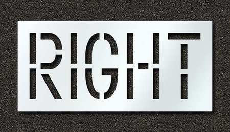 RAE STL-116-71821 PAVEMENT STENCIL RIGHT 18 IN