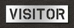 RAE STL-116-71034 PAVEMENT STENCIL VISITOR 10 IN