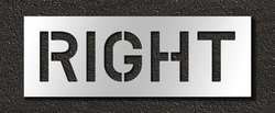 RAE STL-116-71021 PAVEMENT STENCIL RIGHT 10 IN