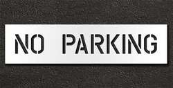 RAE STL-116-70632 PAVEMENT STENCIL NO PARKING 6 IN
