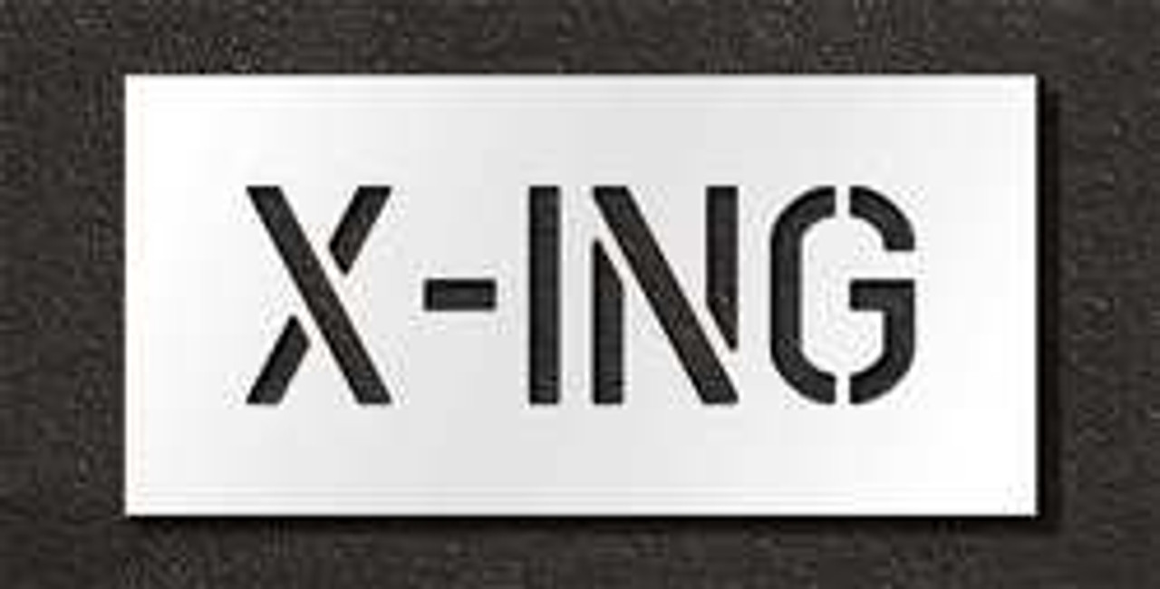 RAE STL-116-70627 PAVEMENT STENCIL X-ING 6 IN