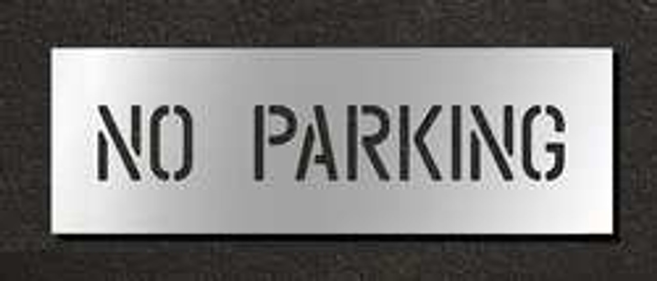 RAE STL-116-70432 PAVEMENT STENCIL NO PARKING 4 IN