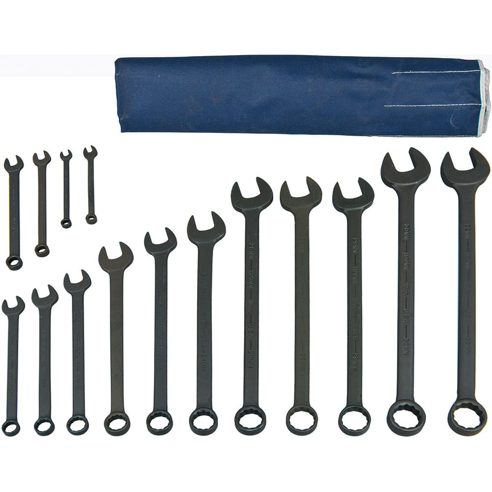 MARTIN TOOLS CB15KM BLACK METRIC COMB WR SET