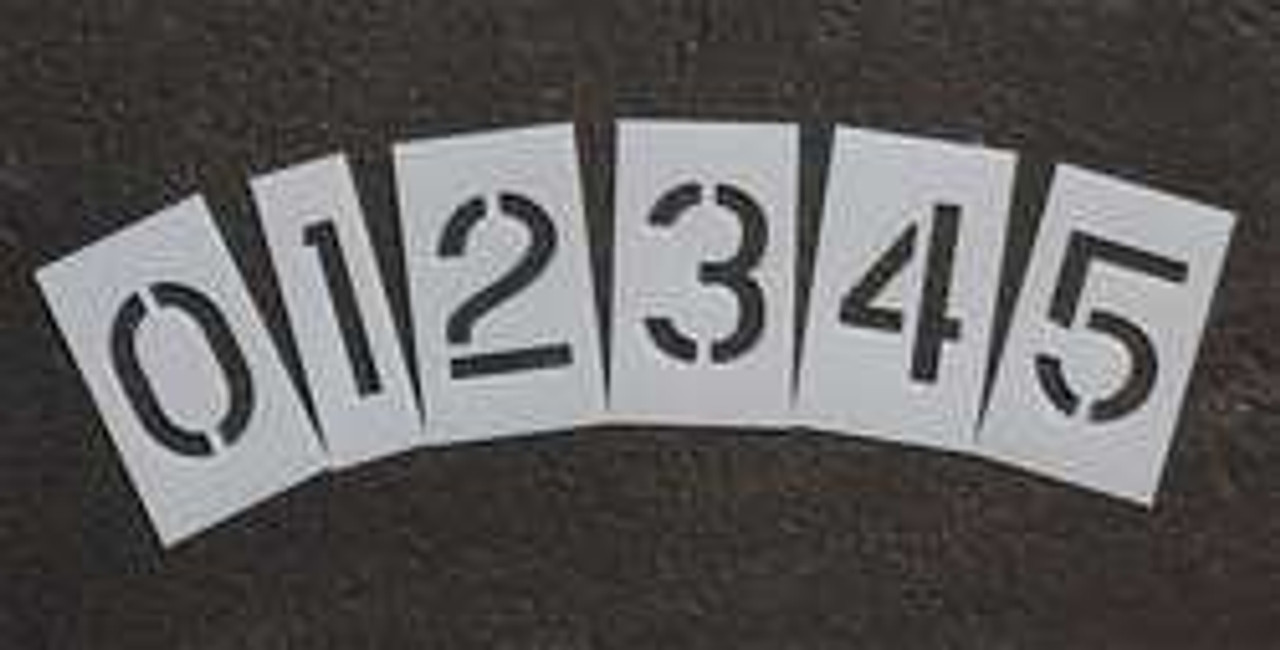 RAE STL-108-8100 PAVEMENT STENCIL 10 IN NUMBER KIT 1/8