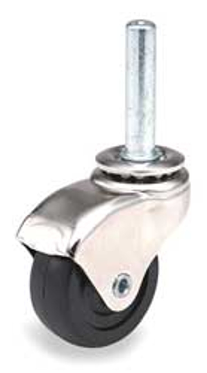 MASTER CASTER 31253 SWIVEL STEM CSTR W/HOOD 2 IN 75 LB RUB