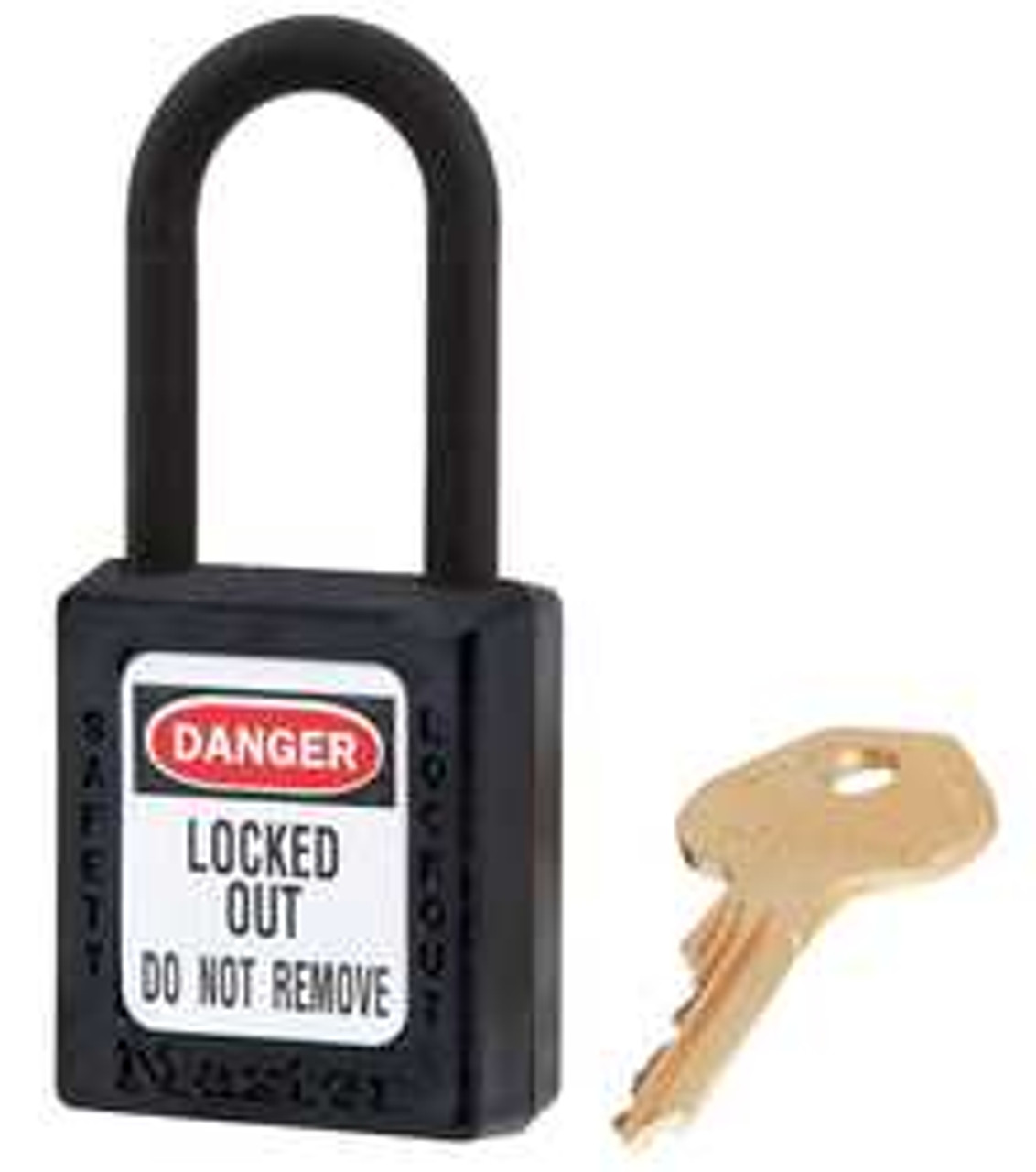 MASTER LOCK 406KAS6BLK LOCKOUT PADLOCK,KA,BLACK,1-3/4"H,PK6