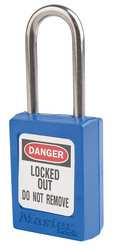 MASTER LOCK S31KAS12BLU LOCKOUT PADLOCK KA BLUE 3/16IN. PK12