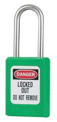 MASTER LOCK S33GRN LOCKOUT PADLOCK KD GREEN 3/16 IN DIA.