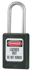 MASTER LOCK S33KAS12BLK LOCKOUT PADLOCK KA BLACK 3/16IN. PK12