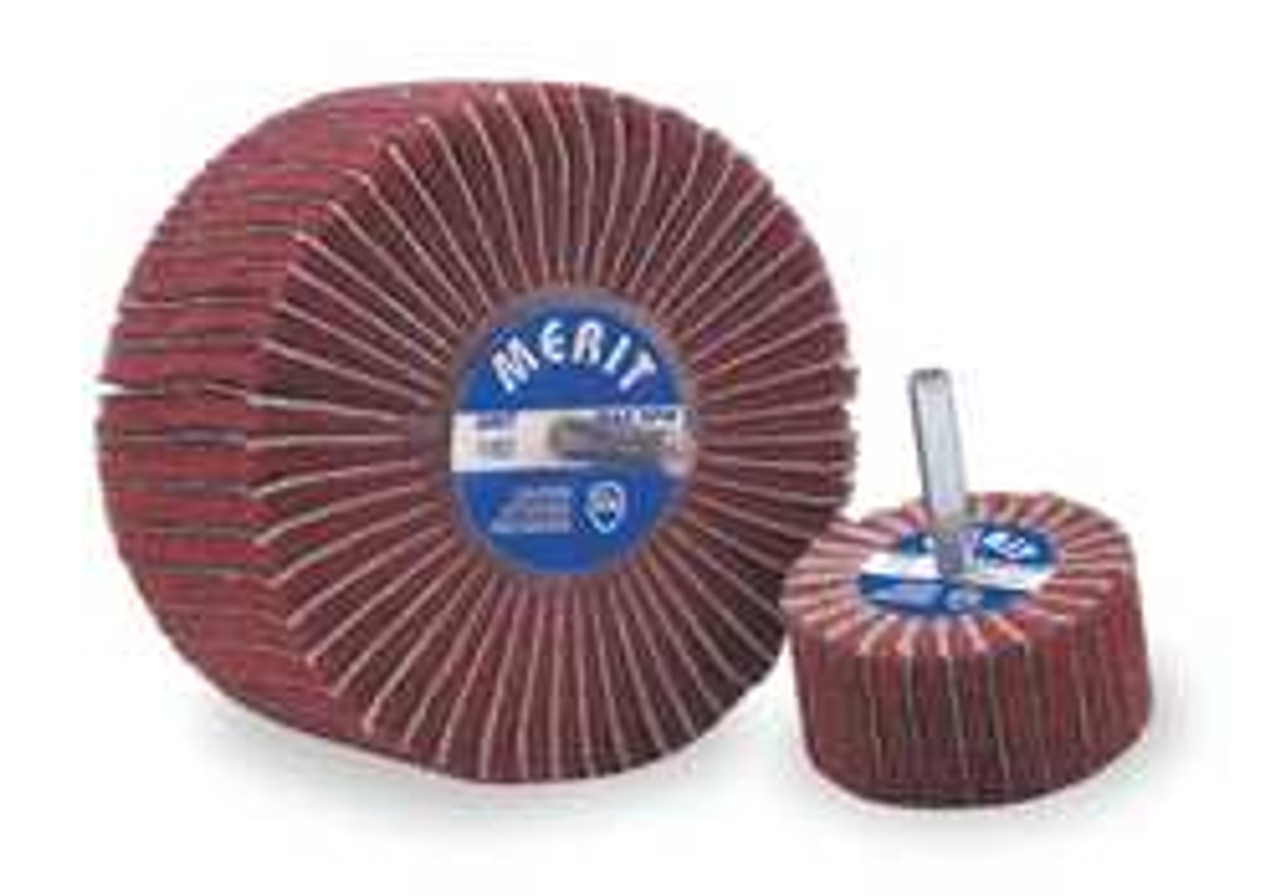 MERIT 08834123200 FLAP WHEEL INTERLEAF AO 2X1X1/4 SHK 120G