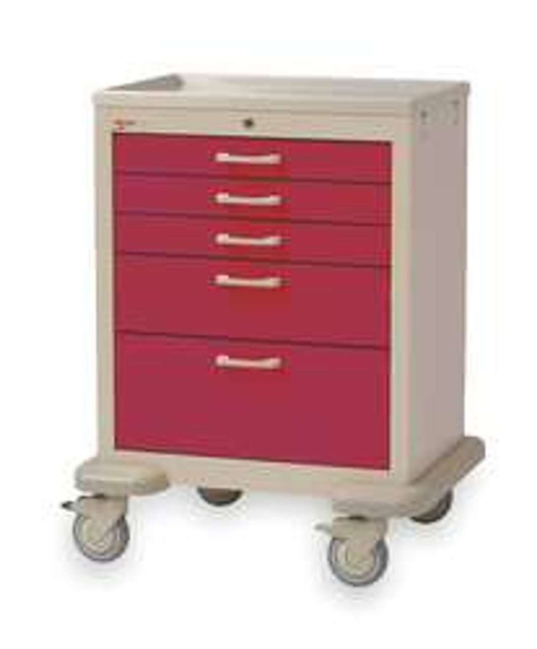 METRO MBX3110TL-RE G1941 MEDICAL CART STEEL/POLYMER RED/LT.