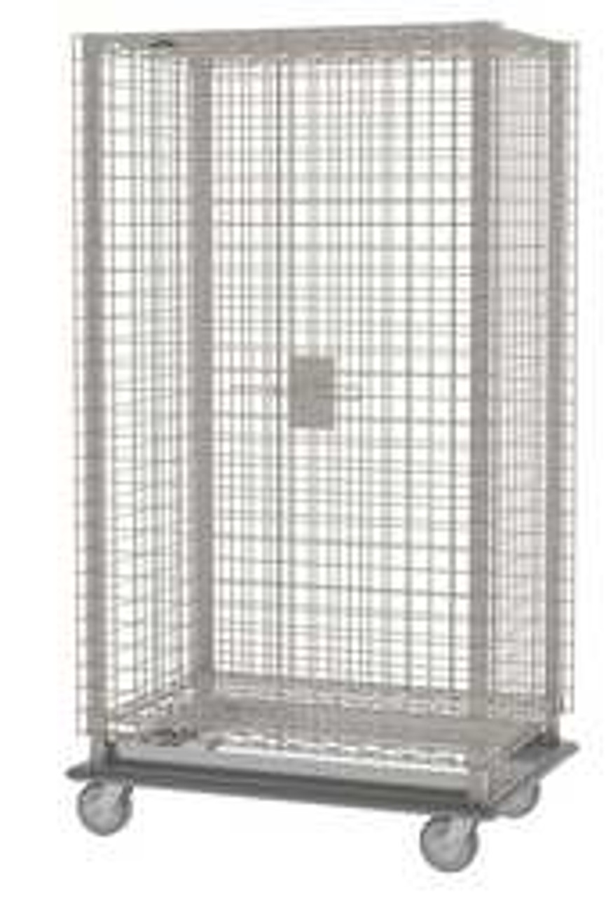 METRO MQSEC56LE WIRE SECURITY CART,EPOXY COAT,63X28X68