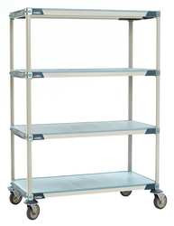 METRO X566EFX3 UTILITY CART MICROBAN 60X24X68 4 SHELF