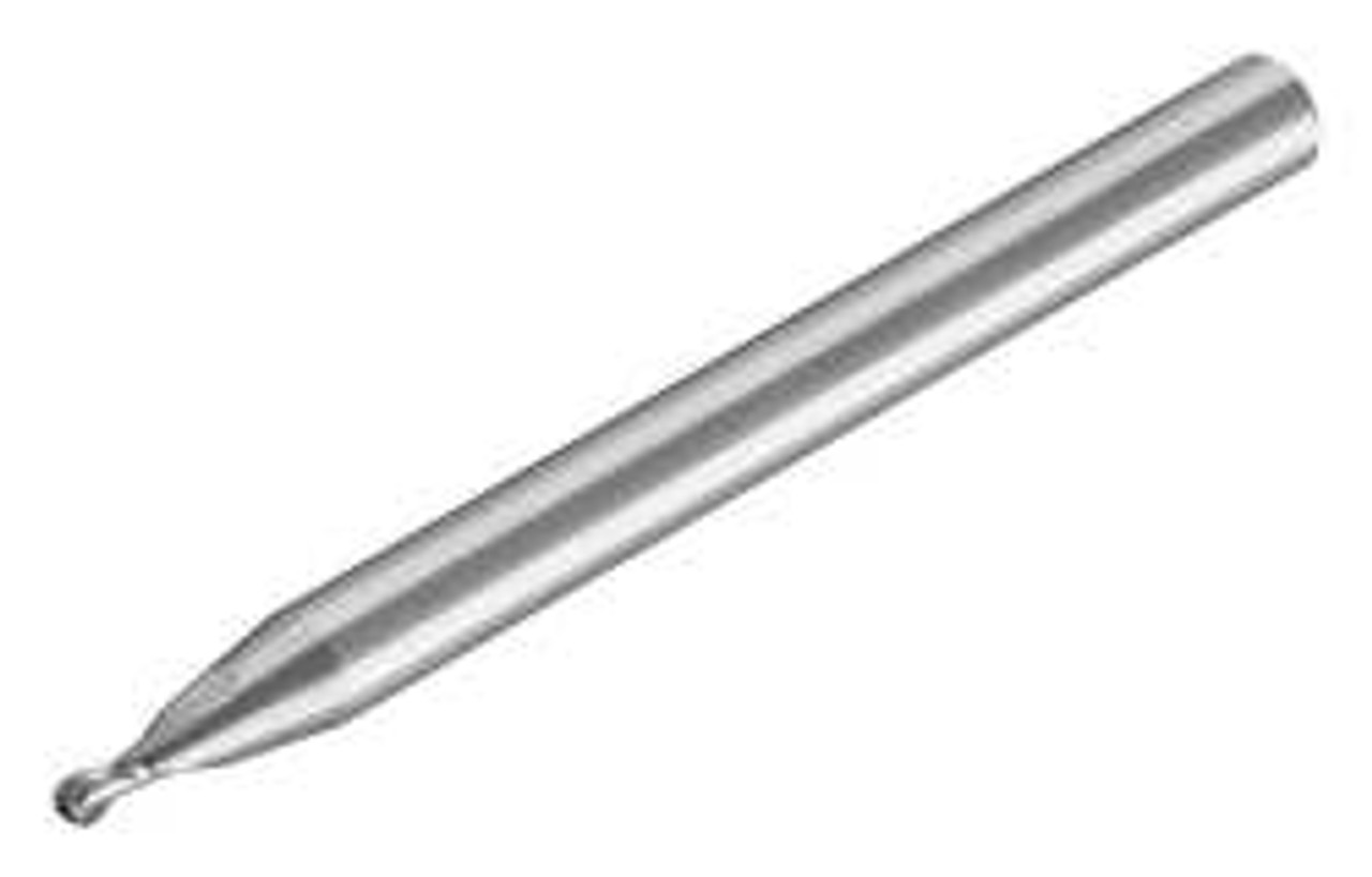 MICRO 100 BMSM-004-2 BALL END MILL,SINGLE END,0.40MM,CARBIDE