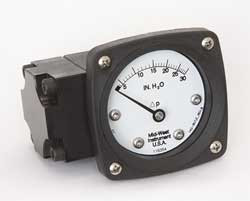 MIDWEST INSTRUMENT 142-AA-00-OO-30H D0756 PRESSURE GAUGE 0 TO 30 IN H2O