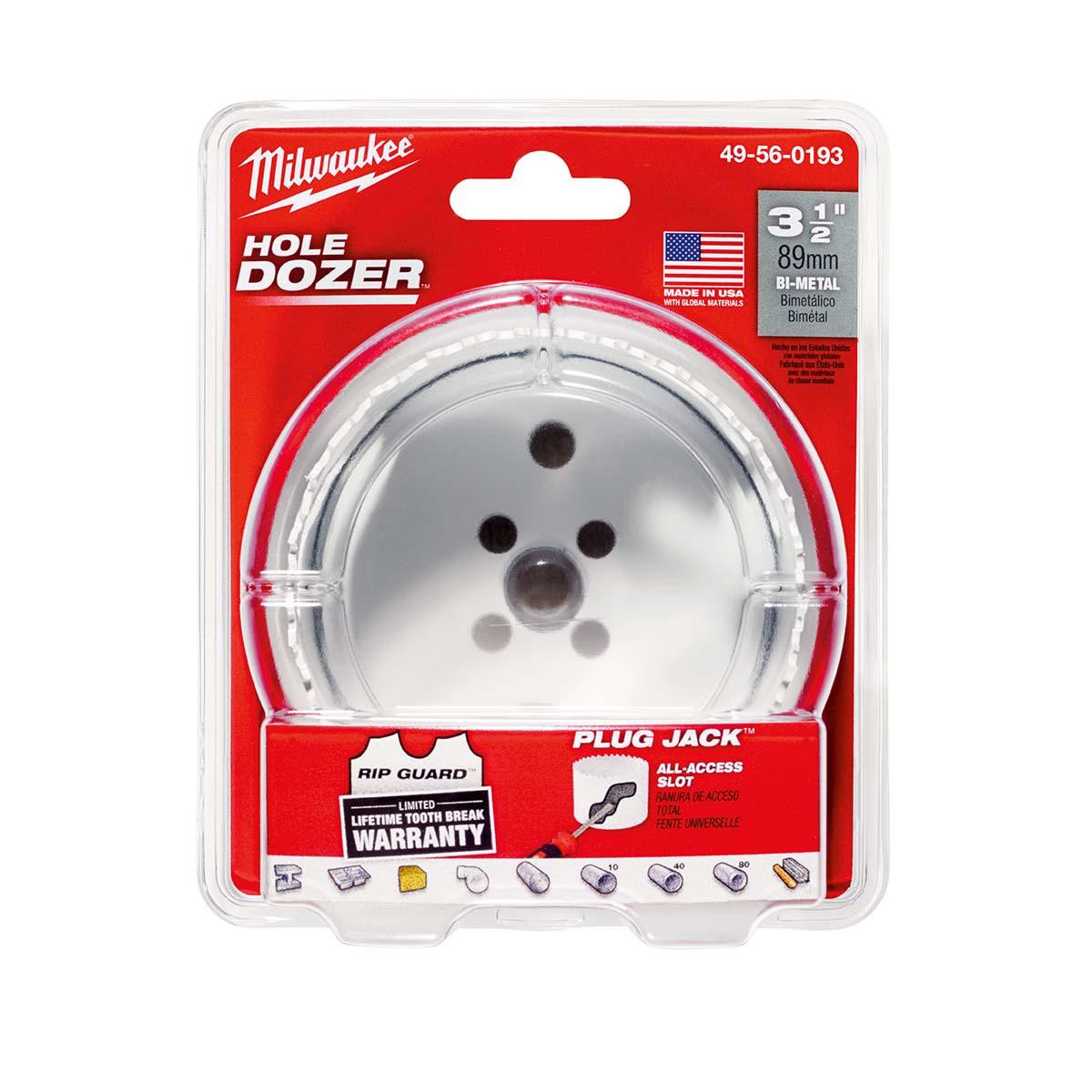 MILWAUKEE ELECTRIC TOOLS 49-56-0193 3-1/2" HOLE DOZER™ BI-METAL HOLE SAW