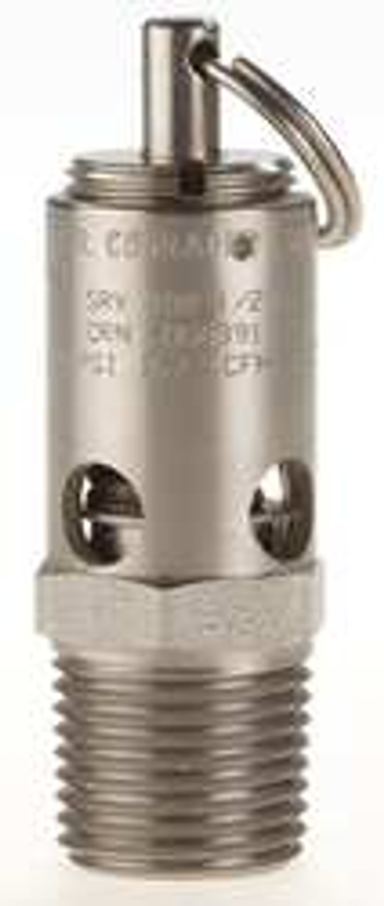CONRADER SRV390-1/2-V-SS-150 SAFETY VALVE SOFT SEAT 1/2IN 150 PSI SS