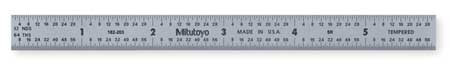 MITUTOYO 182-203 6" LONG, 1/100, 1/64, 1/32, 1/10" GRADUA